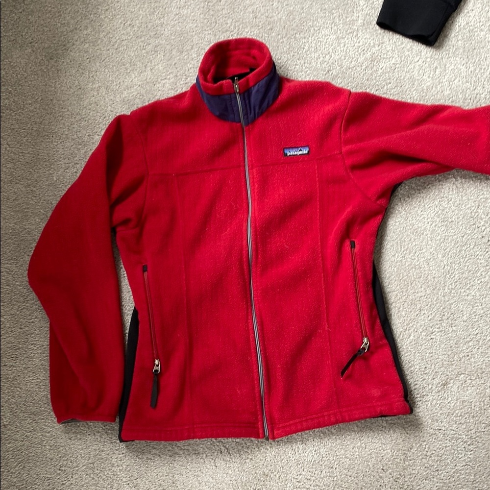 Patagonia Red and Black Ski Jacket